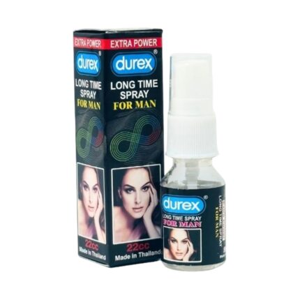 Durex long-time spray for man packaging on a white background