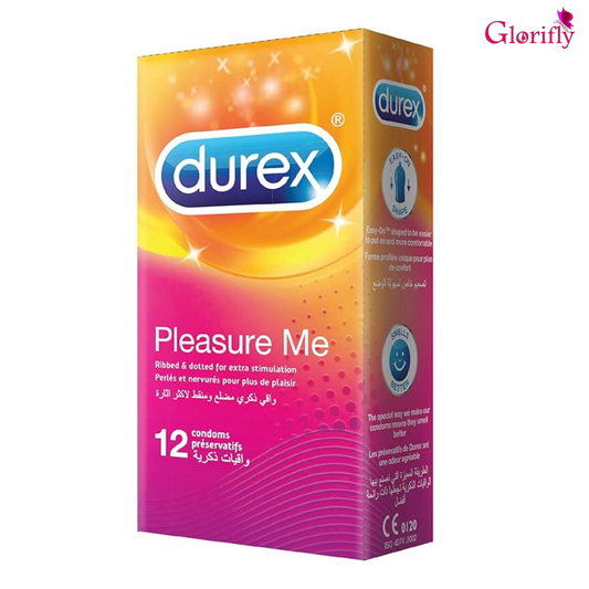 Durex Pleasure Me Condoms For More Pleasure & Sensation (12 Pieces).