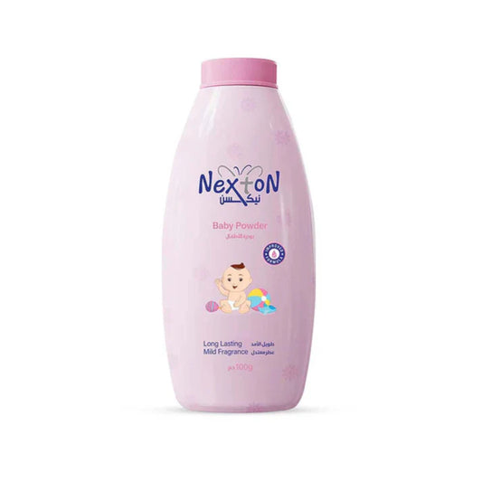 **Glorifly Nexton Baby Powder Pink – Gentle Talc for Babies, Soft & Smooth Skin, Moisture Control, Long-Lasting Freshness & Comfort**