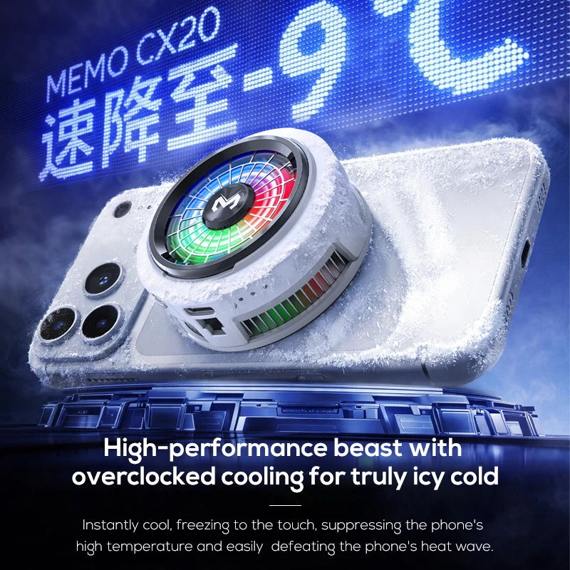 MEMO CX20 Mobile Phone Cooling Fan – Fast Cooling for Gaming