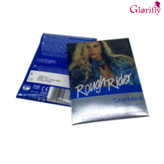 Rough Rider Studded & Latex Condoms - Pack Of 12.