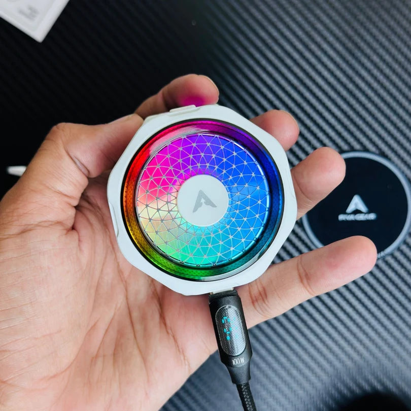 PIVA B25 Gaming Cooling Fan Fast Cooling Phone Cooler RGB for Mobile