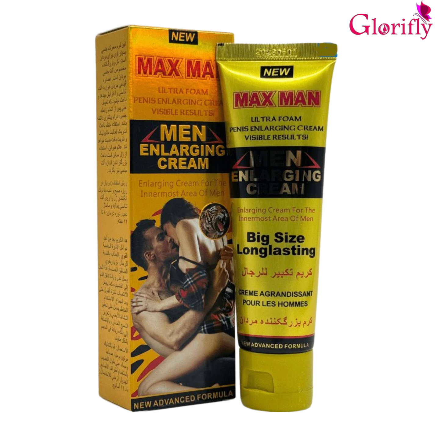 Maxmax Ultra Foam Penis Enlargment & Delay Cream - Golden.