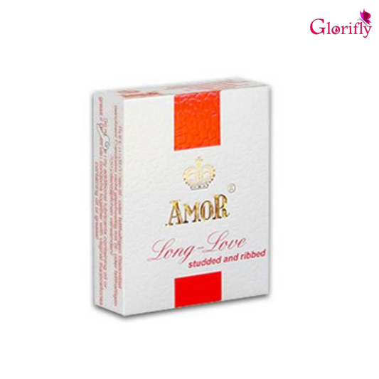 Amor Luxury Long Timing Delay Condoms (12 Pieces) Imported.