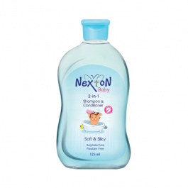 Nexon Baby 2-in-1 Shampoo & Conditioner bottle on a white background