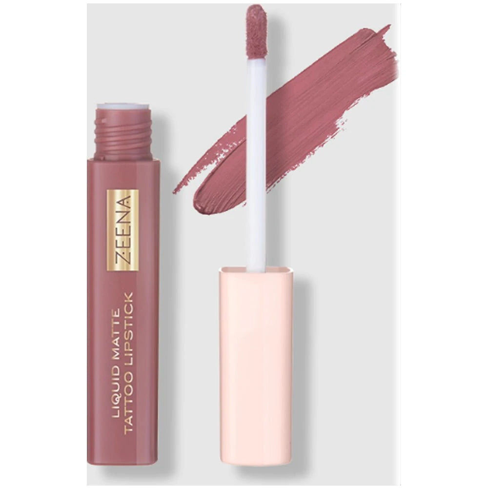 Zeena Liquid Matte Tattoo Lipstick 040 Cocoa