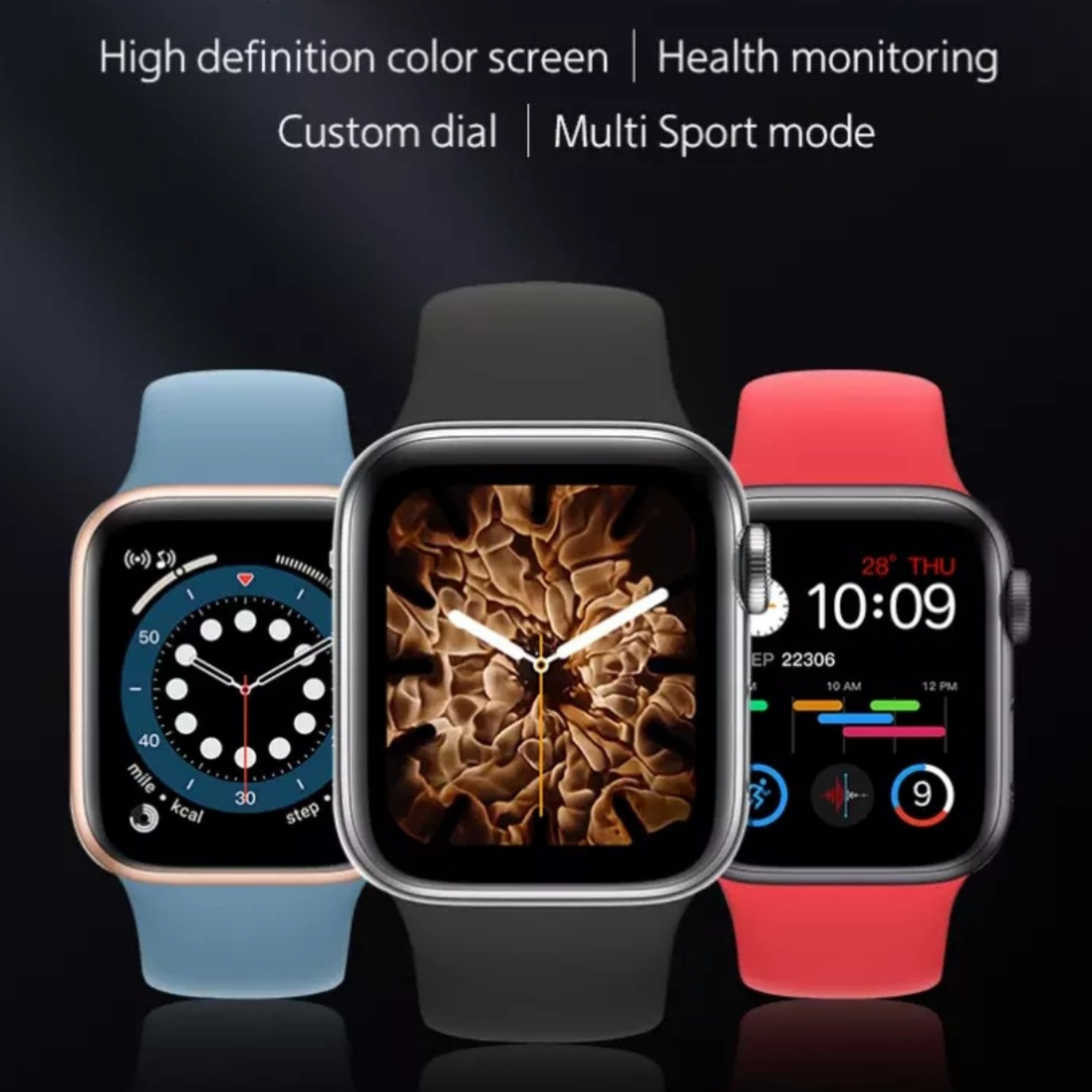 T500 Plus With Extra Strap Smart Watch Bluetooth Call Music Smartwatch Fitness Tracker Heart Rate Health Monitoring For Apple Watch.