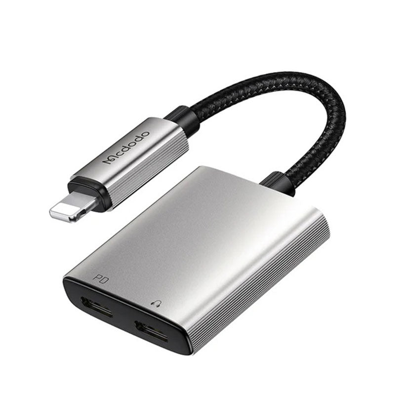 Mcdodo 2 in 1 Lightning Audio & Charging Connector for iPhone.