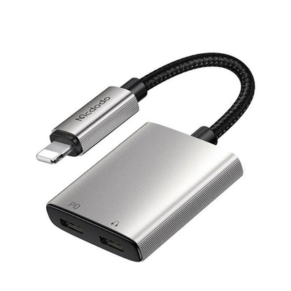 Mcdodo 2 in 1 Lightning Audio & Charging Connector for iPhone.