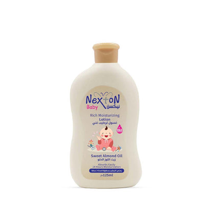 Nexトン Baby lotion bottle on a white background

