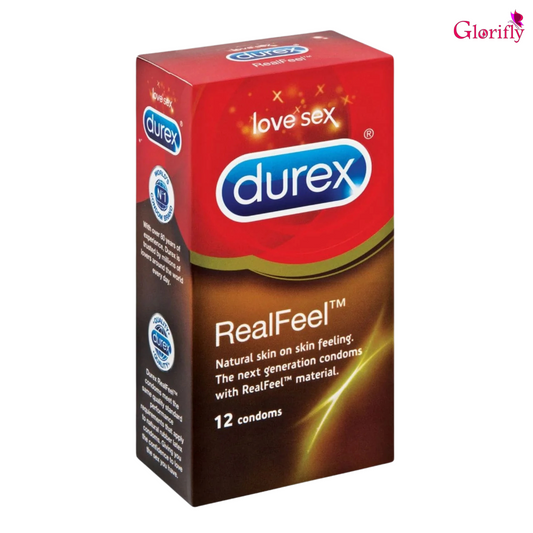 Durex Real Feel Long Timing Delay Condoms (12 Pieces)