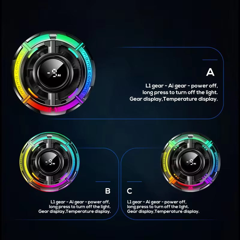MEMO CX15 RGB Phone Cooler Mobile Radiator for Gaming
