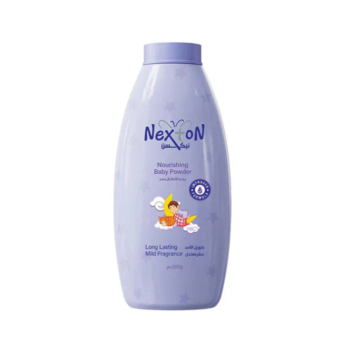 **Glorifly Nexton Baby Powder (Nourishing) – Gentle Moisturizing Talc for Babies, Soft & Smooth Skin, Long-Lasting Comfort & Protection**