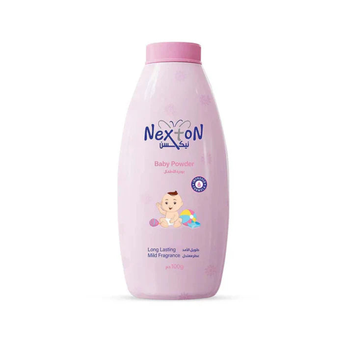 **Glorifly Nexton Baby Powder Pink – Gentle Talc for Babies, Soft & Smooth Skin, Moisture Control, Long-Lasting Freshness & Comfort**