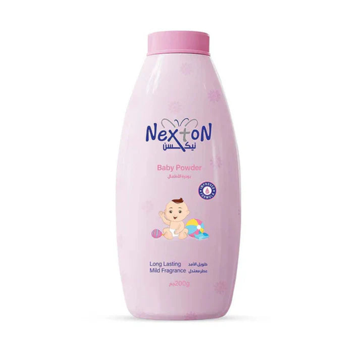 **Glorifly Nexton Baby Powder Pink – Gentle Talc for Babies, Soft & Smooth Skin, Moisture Control, Long-Lasting Freshness & Comfort**