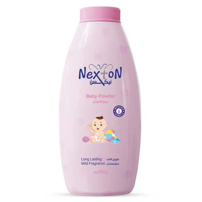 **Glorifly Nexton Baby Powder Pink – Gentle Talc for Babies, Soft & Smooth Skin, Moisture Control, Long-Lasting Freshness & Comfort**