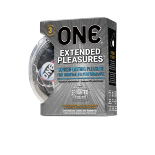 ONE Extended Pleasure Condoms – Designed for Longer Lasting Enjoyment.