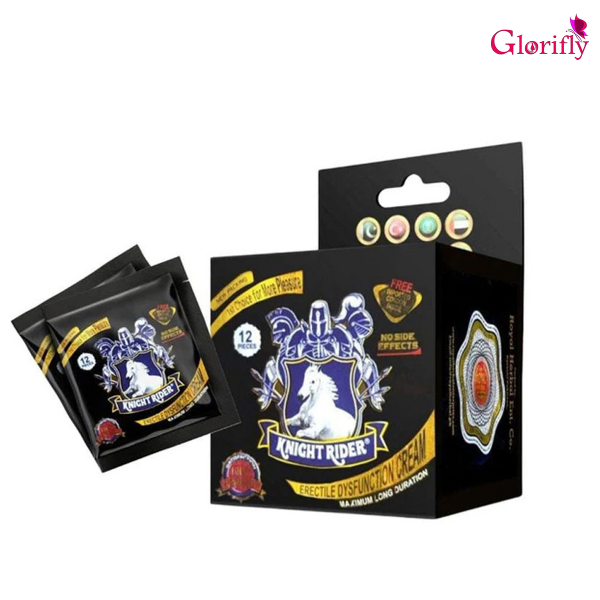 Knight Rider V Cream Original Knight Rider Delay Cream+Condoms Complete Box 12 Pcs (New Pac ...