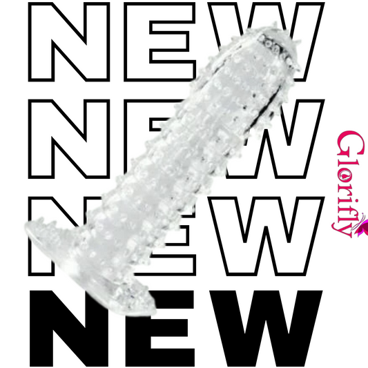 Reusable Crystal Dotted Condom Sleeve (High Quality) Washable.