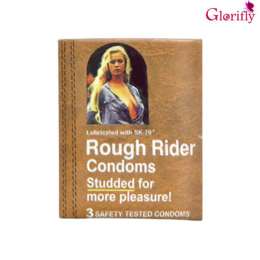 Rough Rider Studded & Latex Condoms - Pack Of 12 Glorifly