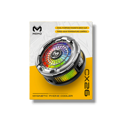 MEMO CX26 30W Magnetic Mobile Phone Cooling Fan | Semiconductor Gaming Cooler for Android & iPhone