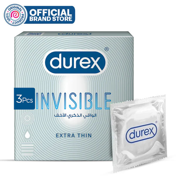 Bundle - Pack of 3 - Durex Condom Invisible 3'S.