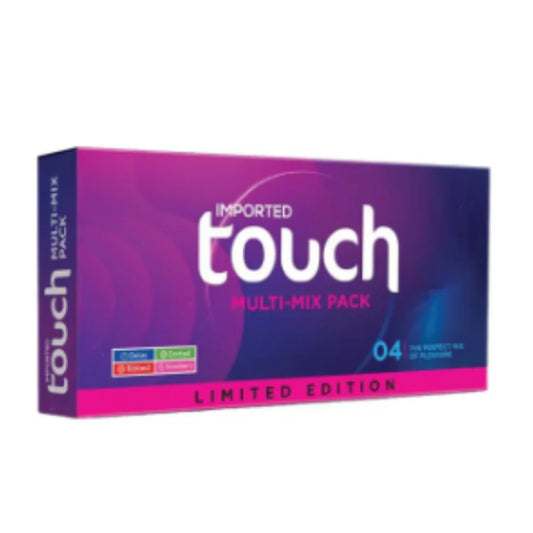 Touch_Condoms_Multi_Mix_-_Pack_of_4_Ribbed_Dotted_Delay_Strawberry_-_GLORIFLY