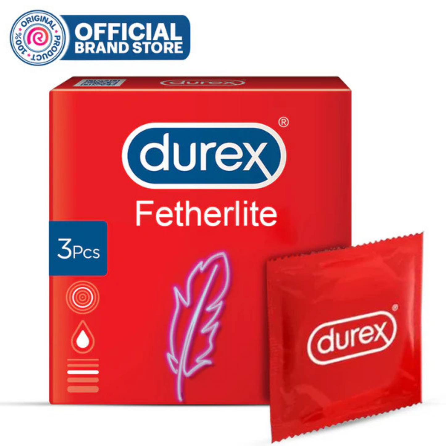 Durex - Condoms 3S Feather Lite.