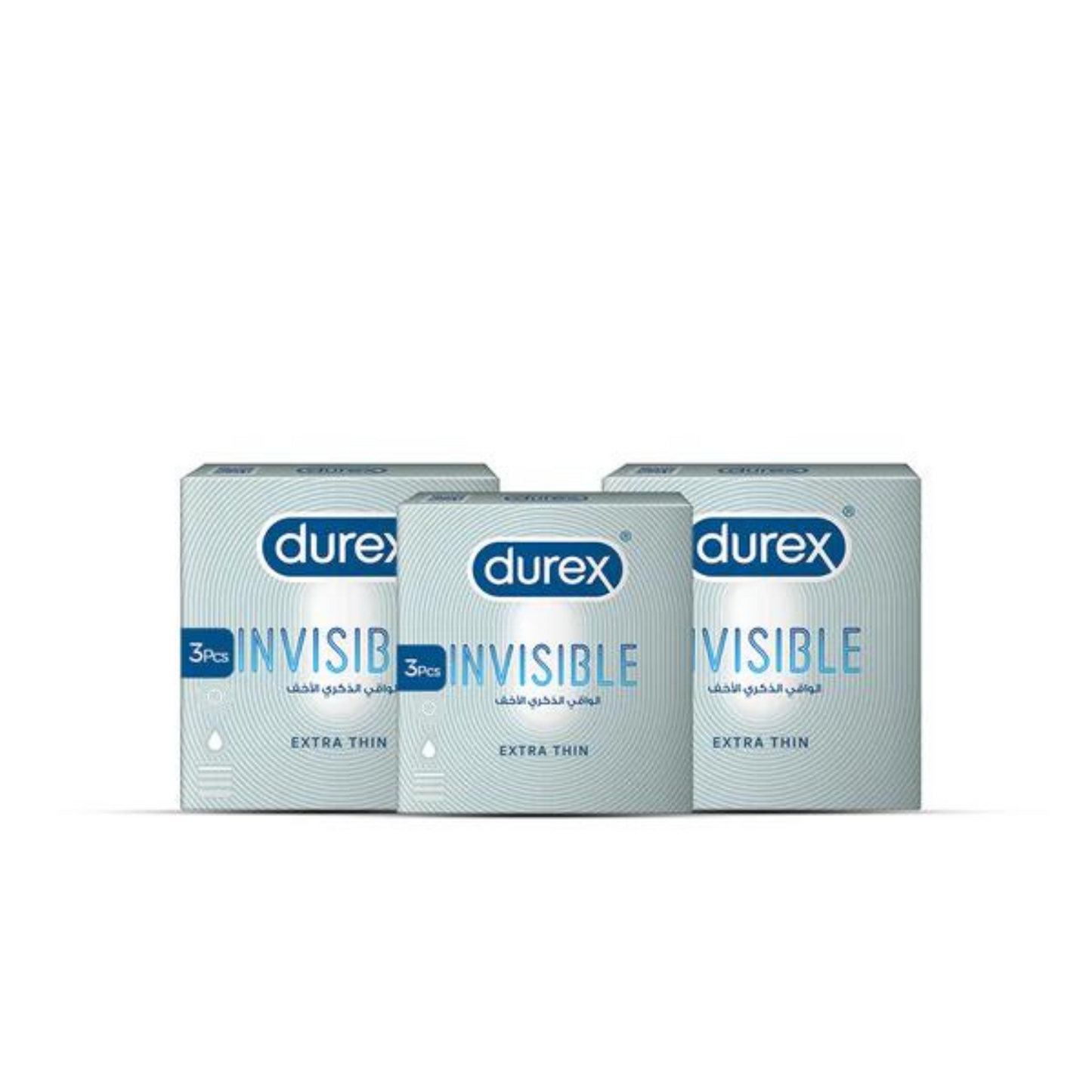 Bundle - Pack of 3 - Durex Condom Invisible 3'S.