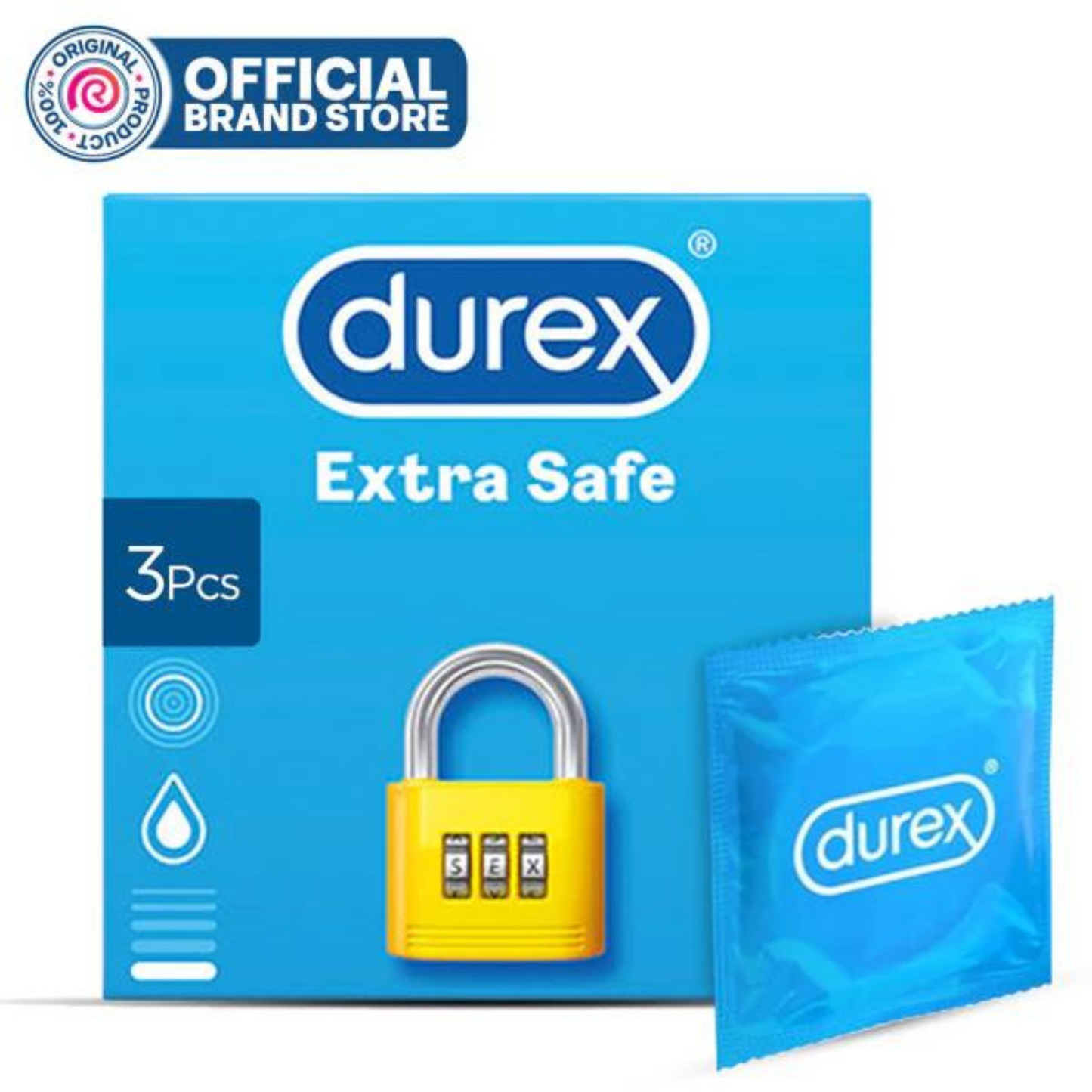 Durex Extra Safe 3's Condoms.