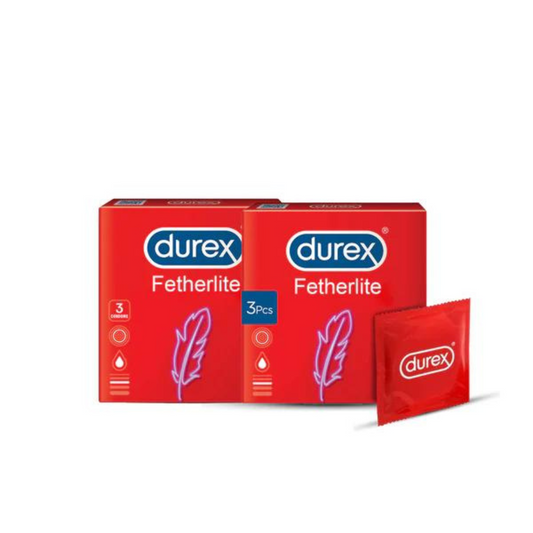 Bundle - Pack of 2 - Durex - Condoms 3s Feather Lite.