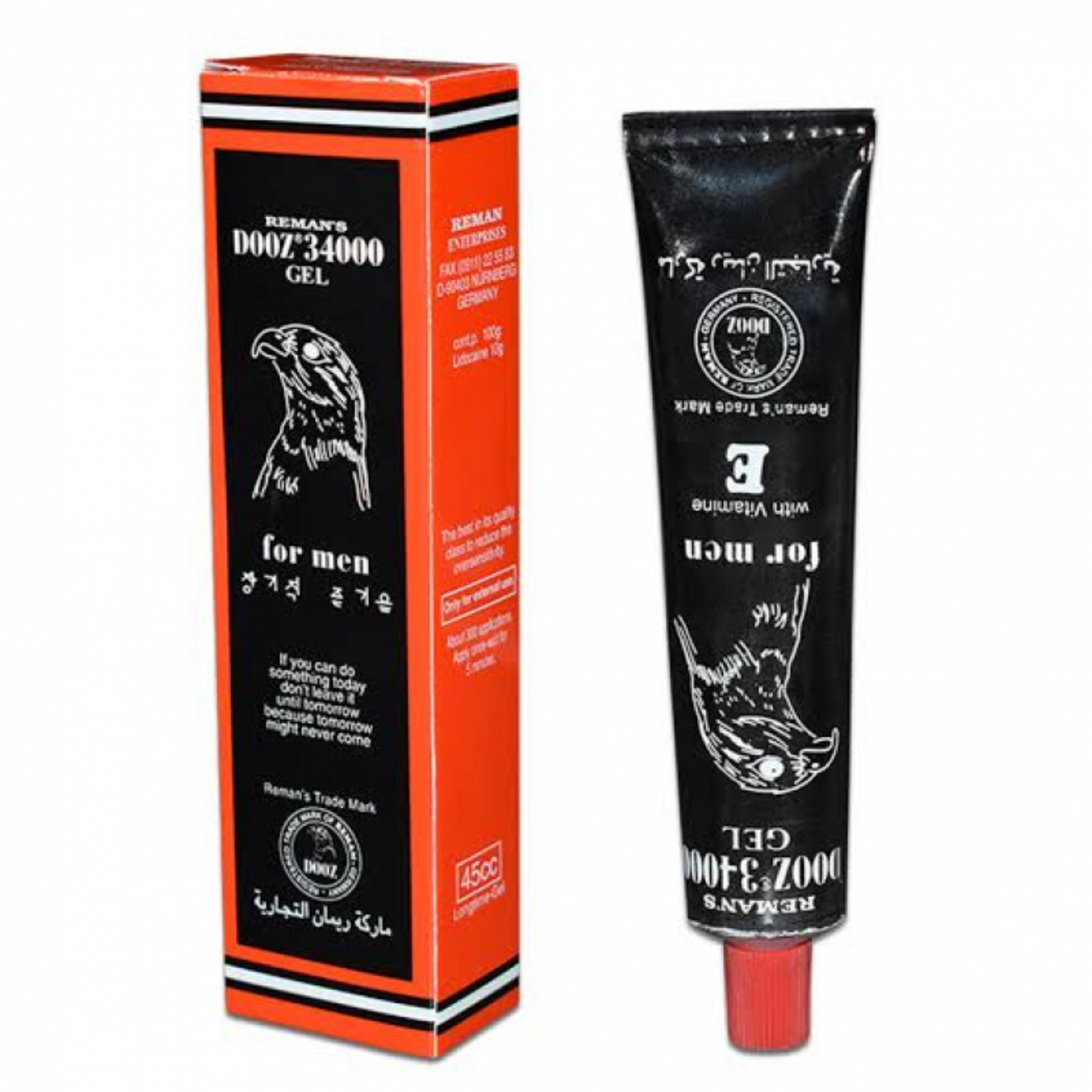 Original Reman's Dooz 34000 Black Delay Cream For Men.