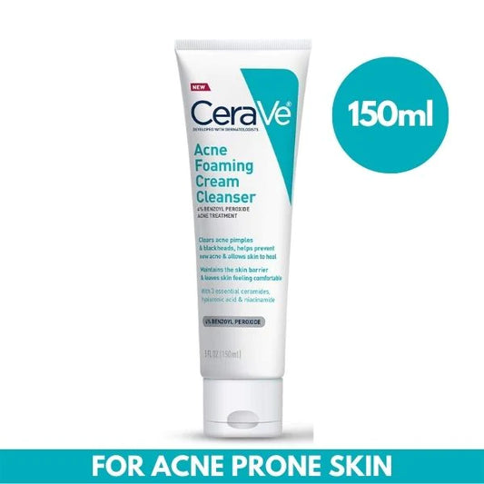 CeraVe Acne Foaming Cream Cleanser - 150ml.