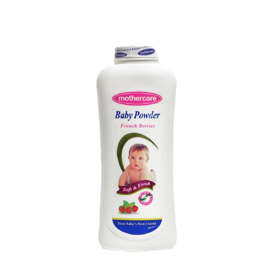 Mothercare baby powder bottle on a white background

