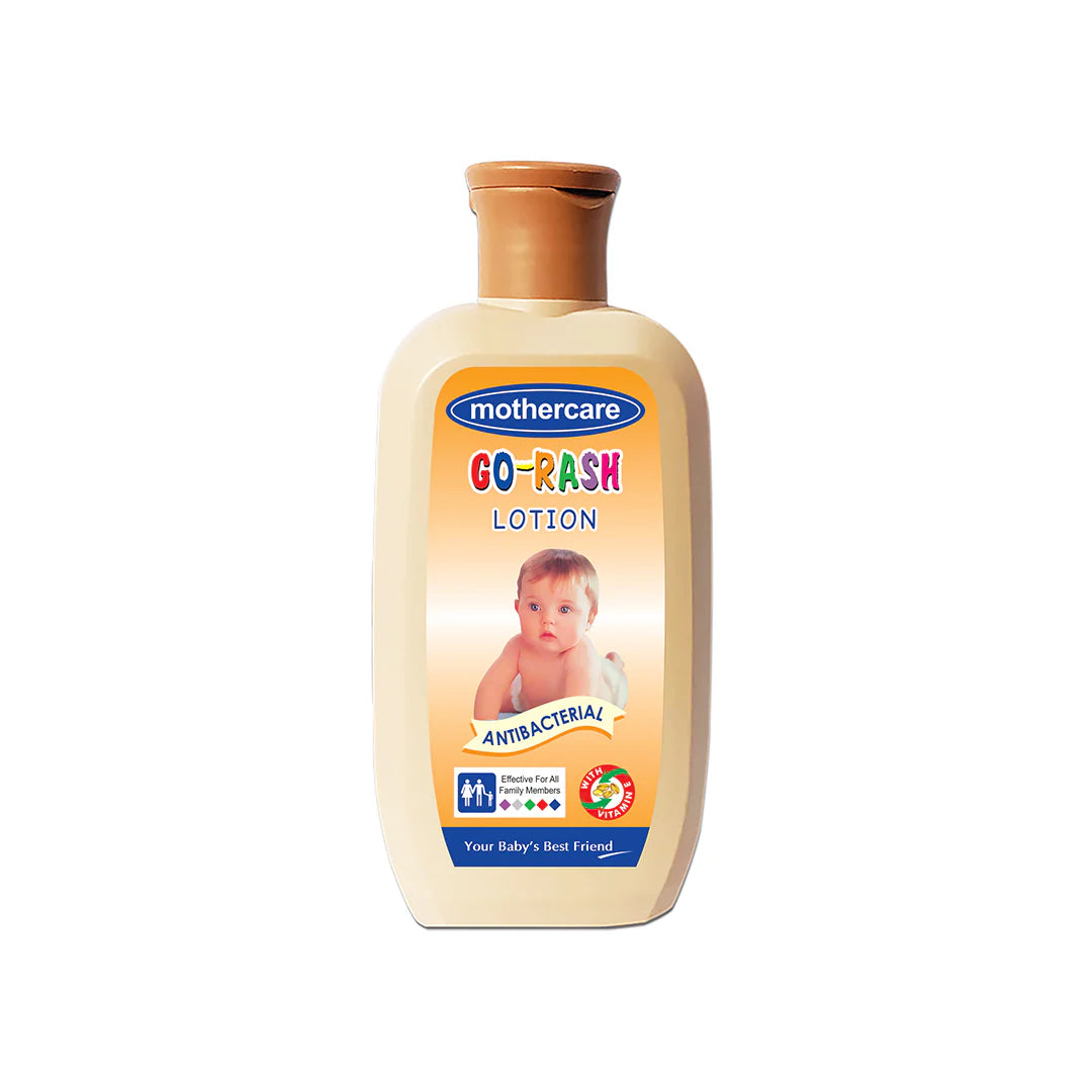 Mothercare Go-Bash Lotion bottle on a white background

