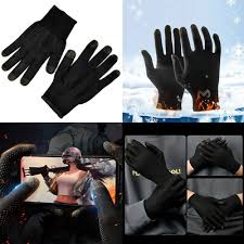 Collage of black gloves with different designs and uses.

