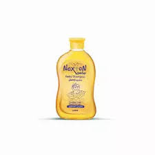 Bottle of Nexxus shampoo on a white background

