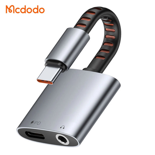 Mcdodo 2 in 1 Type C Audio & Charging Connector for Android.
