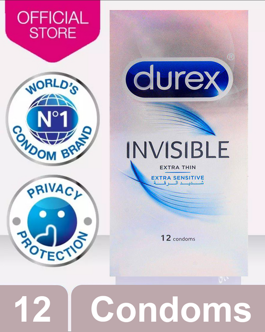 Durex Invisible Extra Sensitive Condoms (12 Pieces).