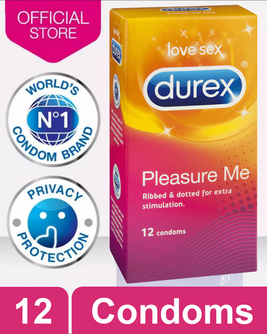 Durex Pleasure Me Condoms For More Pleasure & Sensation (12 Pieces).