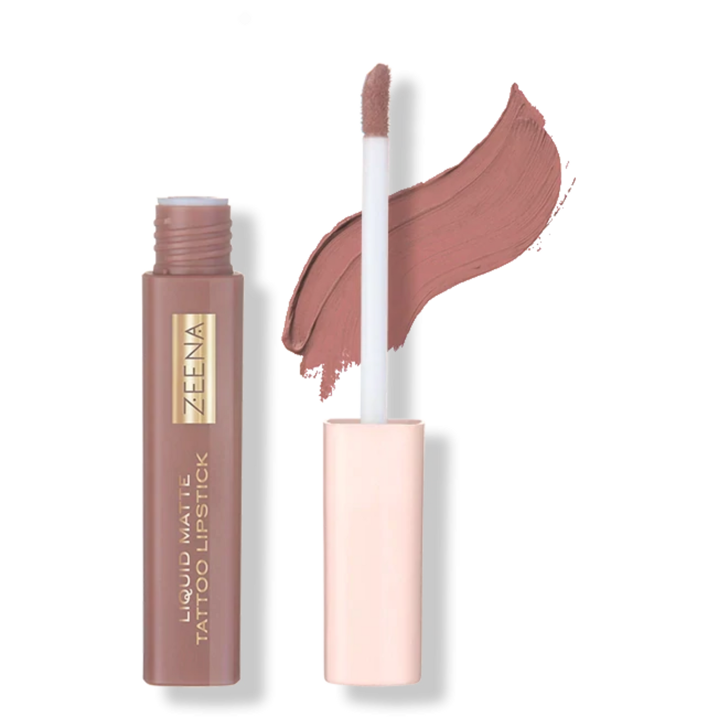 Zeena Liquid Matte Tattoo Lipstick 010 Soft Brown