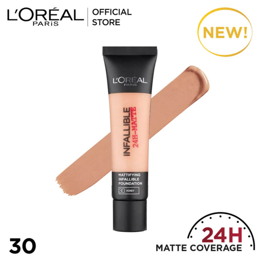 Loreal Infallible 24Hr Matte Cover Foundation - 30 Honey